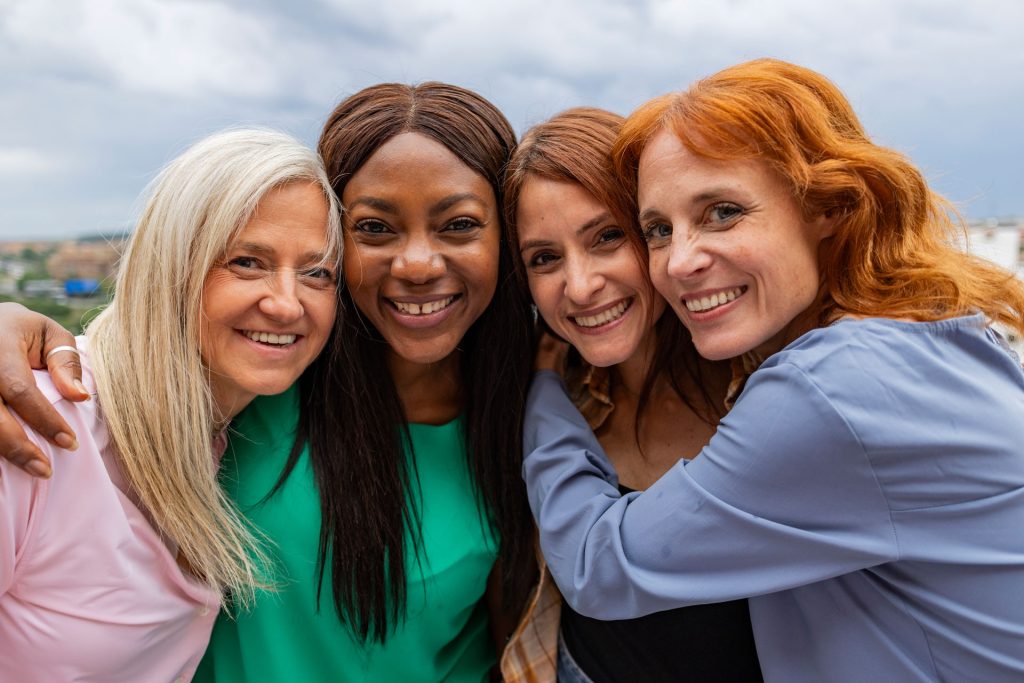 Group of friends woman.